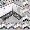 Fashionable Textile Kitchen Mat Anti -Slip Kitchen Rugs Balcony Bathroom Printed Carpet Home Floor Mat Doormat Bath Carpet