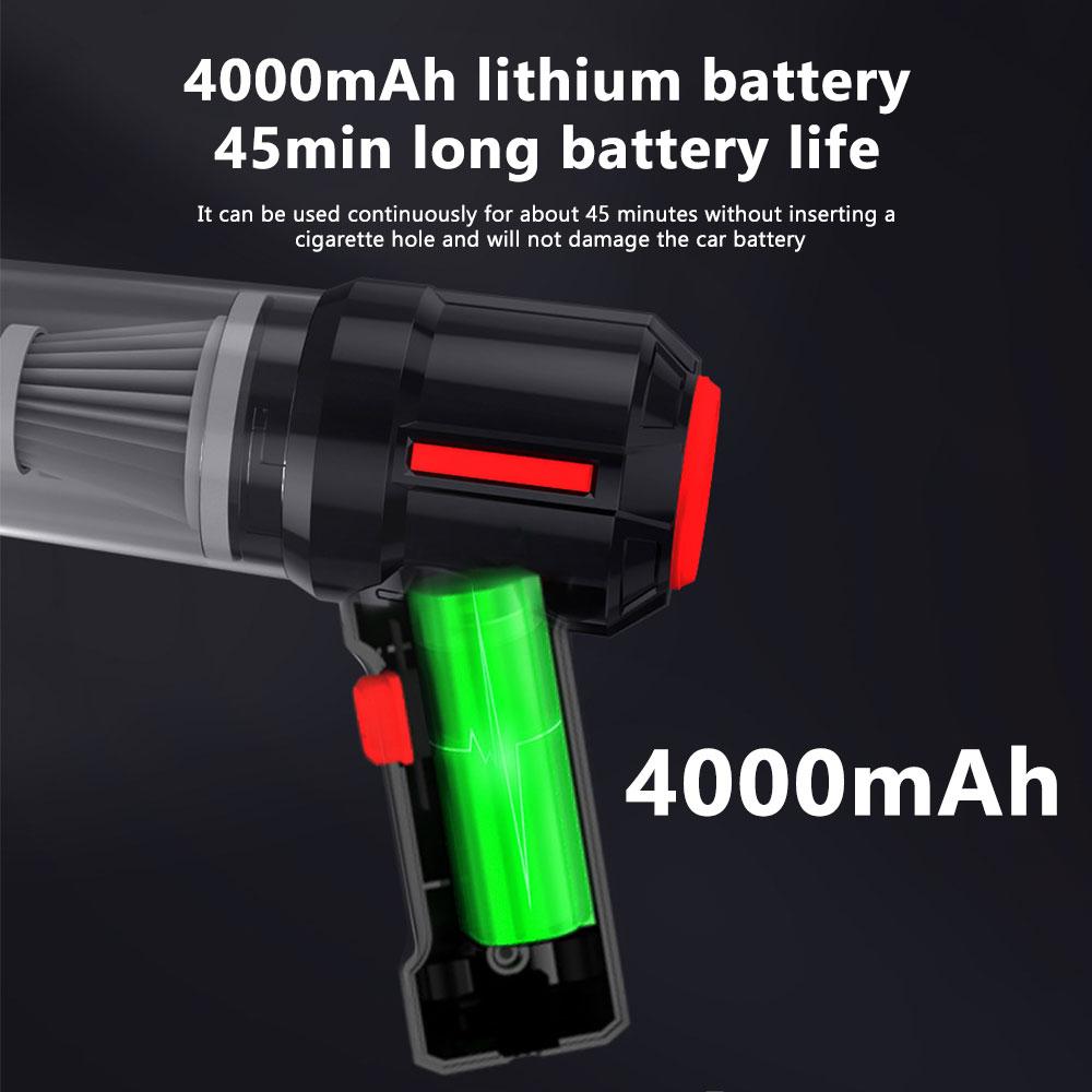 95000Pa автомобильный пылесос мини пистолет стиль очиститель беспроводной 50 Вт ручной автомобильный пылесос пылесборник для автомобиля дома