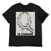 Футболка 'Q is Coming' летний топ быстросохнущая одежда больших размеров мужские майки для тренировок