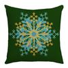 Christmas Pillow Home Green Christmas Tree Snowflake Bell Sofa Decorative Pillow Case
