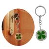 Unique Keychain Lucky Four Leaf Clovers Phone Pendant Women Bag Charm Stylish Backpack Accessory for Fashion Enthusiasts
