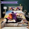 Brave penguin Pattern Bedding,Quilt Set Quilt Cover Pillowcase Home Birthday Gift (1*duvet cover+2*pillowcase,without core)ZSJT0917433