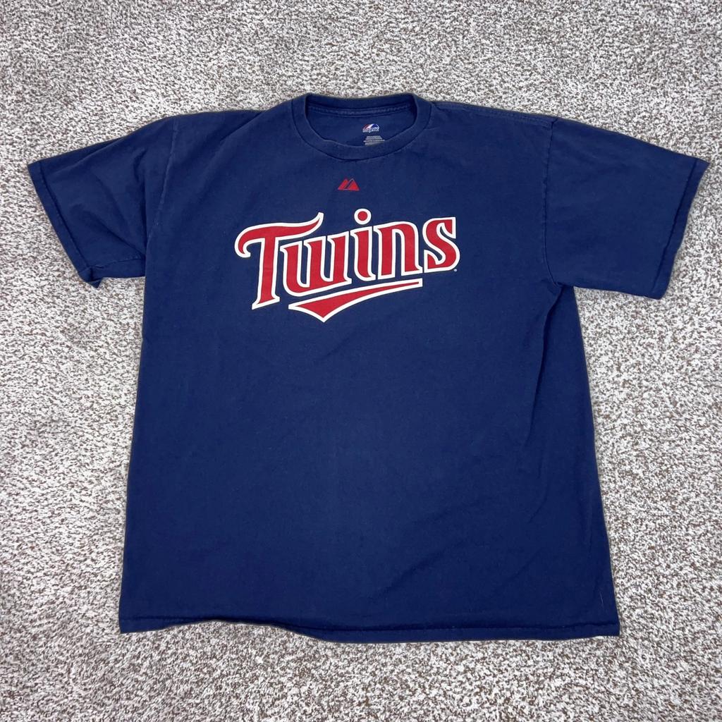 Футболка Minnesota Twins Мужская XL Темно-синяя MLB Бейсбол Джо Мауэр 7 Majestic Sport