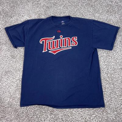 Футболка Minnesota Twins Мужская XL Темно-синяя MLB Бейсбол Джо Мауэр 7 Majestic Sport