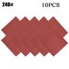 10pcs Sandpaper 110x100mm Abrasive Sanding Paper Flocking Sand Paper 60-120-240Grit Abrasive Polishing Tools