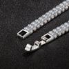 Браслет из стерлингового серебра 925 пробы с квадратным цирконом AAA, модные украшения
