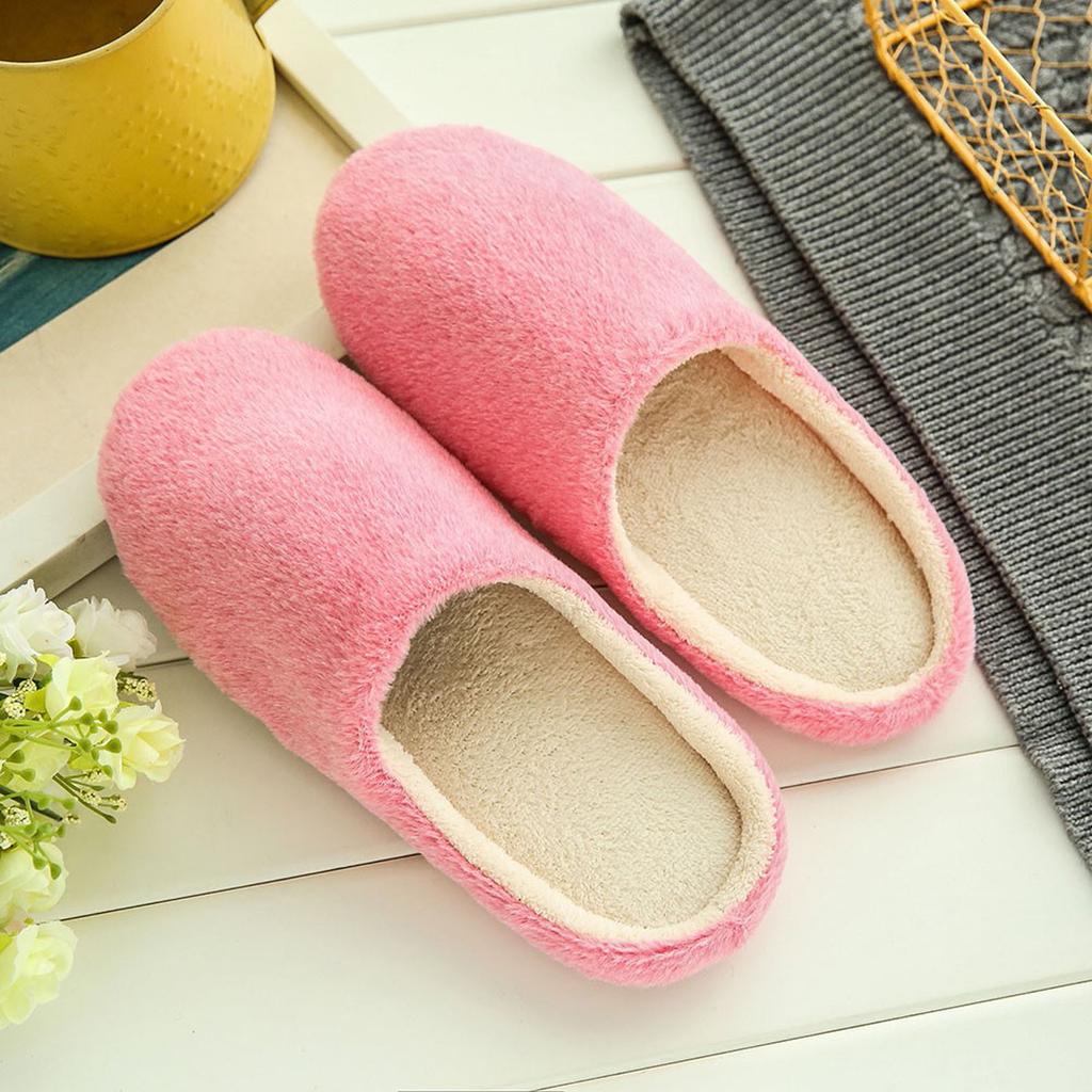 Домашние тапочки унисекс, нескользящие домашние повседневные туфли с цветочным узором, зимние тапочки