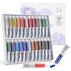 LIGHTWISH Professional Watercolor Paint Set Artist 9 ML 24 Яркие цвета Художественные акварельные краски премиум-класса для художников, хобби, принадлежности,