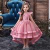 Children's Dresses Princess Dresses Girls Trailing Catwalk Wedding Evening Dresses Heavy Embroidery Dress Summer