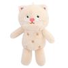 Плюшевая игрушка кошка Polka Fluffy Dot брелок, доступна в розовом, сером, коричневом и кремовом оттенках