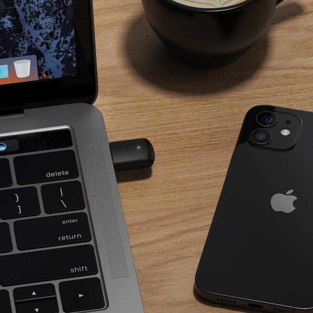 Ugreen WiFi Adapter AC650 Dual-Band USB Dongle, Enhanced Connectivity, Model CM448, Black