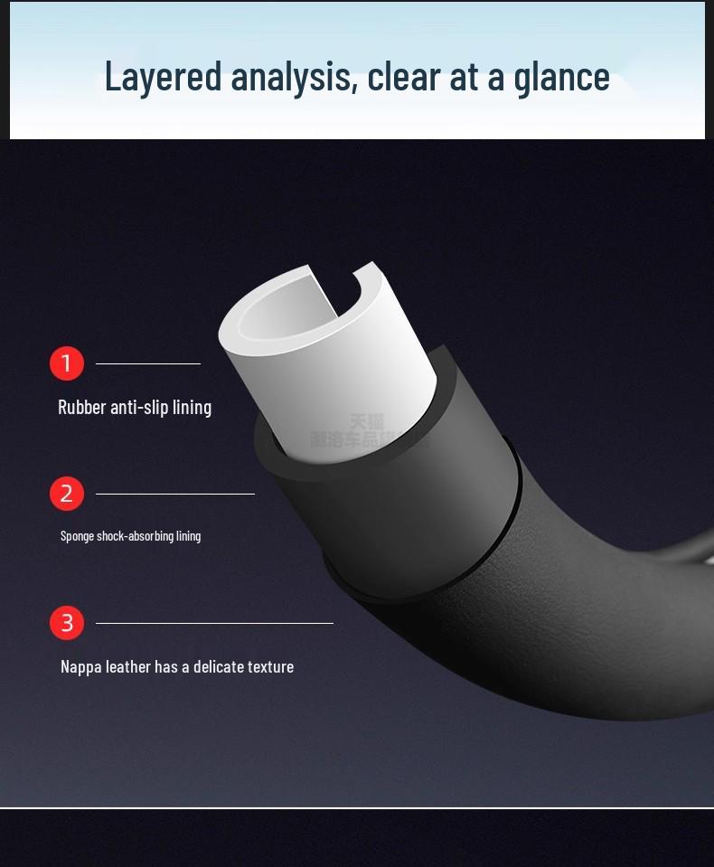 Индивидуальная накладка на руль из натуральной кожи для моделей Leapmotor B10/2026 цвета Star Heng Purple