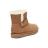 UGG Классические новинки из коровьей замши, повседневные тисненые зимние ботинки с ремешком, женские зимние ботинки, каштановые 1137073-CHE