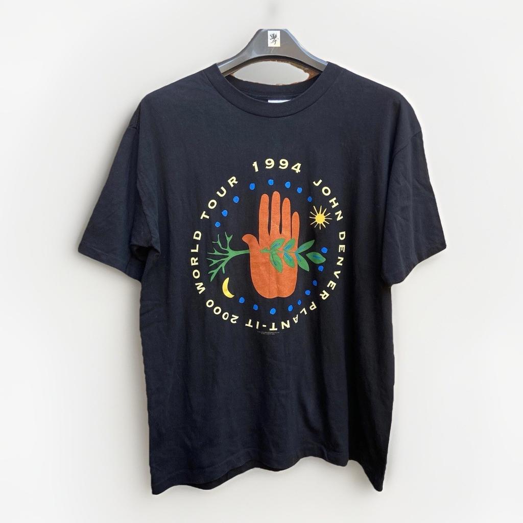 Vintage 90s John Denver Tour T Shirt Large Single Stitch 1994 USA Plant-It 2000 Unisex T-Shirt