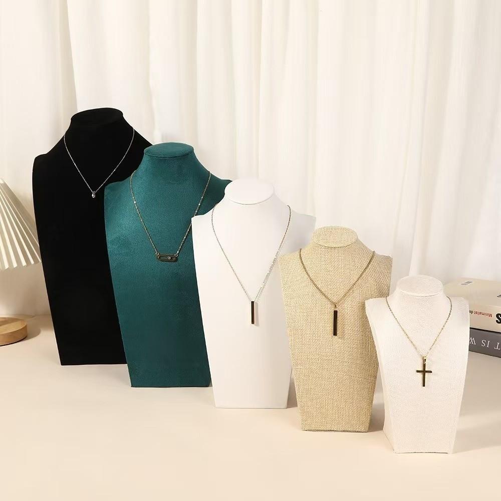Neck Mold Necklace Display Stand Human Shape Ornament Holder Durable Mannequin Bust Jewelry Show