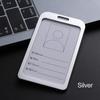 Identity Case Metal Clip Office Supplies Name Cover Name Tag Holder Card Holder Vertical Card Cover