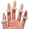 2 Pcs Finger Ring Toy Stress Relief Sensory Spring Fingers Autism Anti Stress ADHD Toy Kids Finger Acupressure Massage Ring