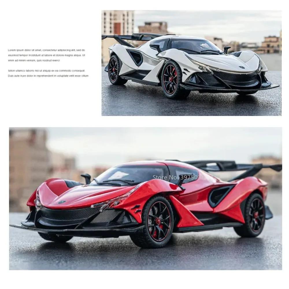 1/24 масштаб Apollo Automobil IE спортивный автомобиль литой модели игрушечный автомобиль со звуком и светом инерционный автомобиль игрушки для детей подарки