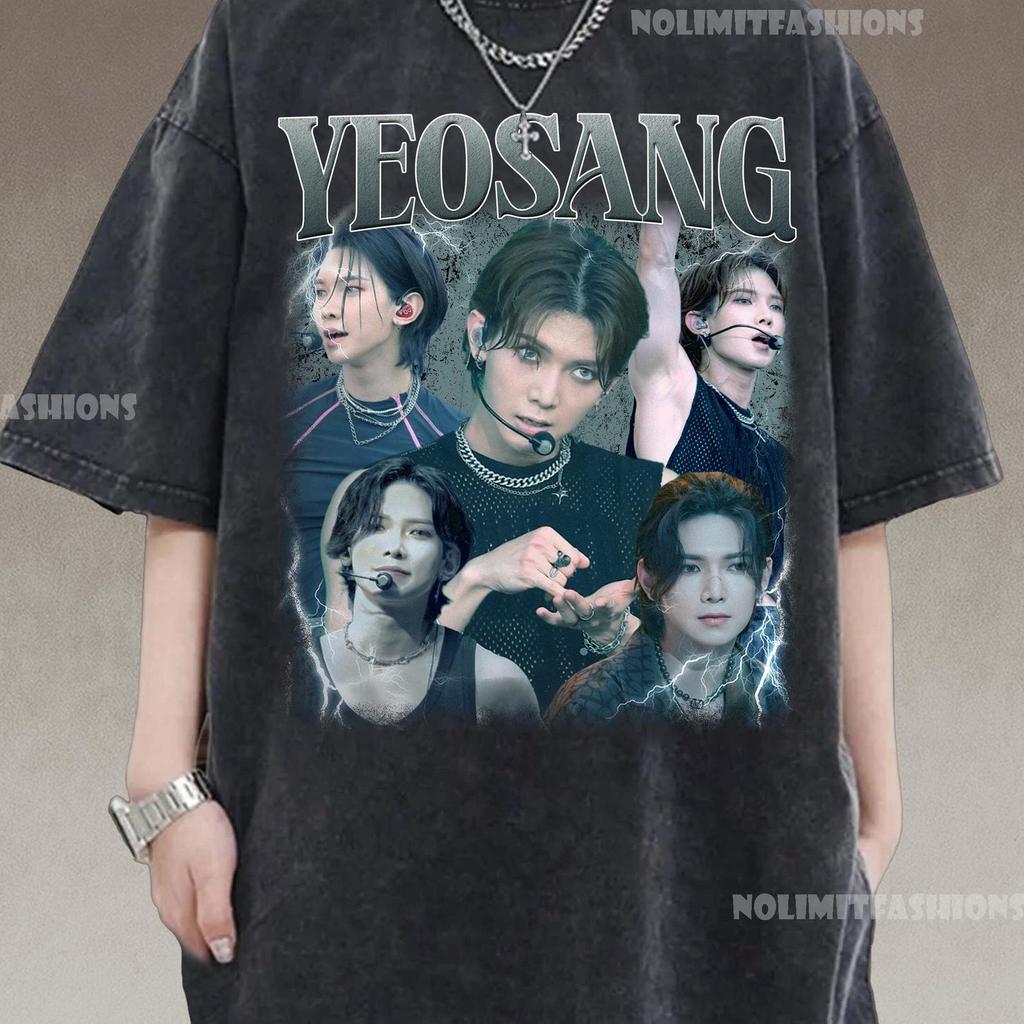Винтажная мужская футболка Yeosang Ateez, Подарок для фаната Kpop