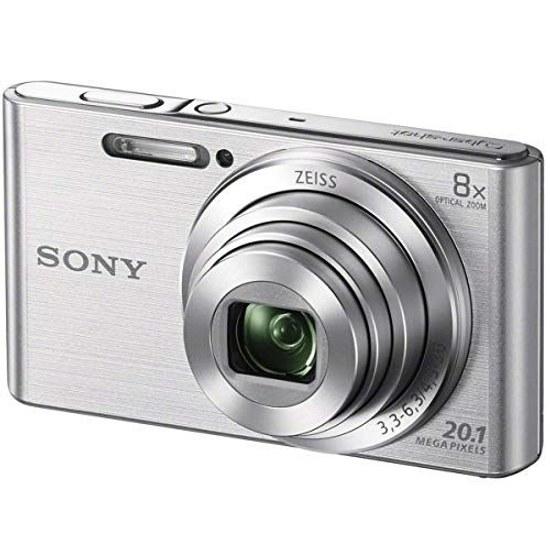 Цифровая камера Sony DSCW830, 20,1 МП, ЖК-экран 2,7 дюйма (Серебряный)