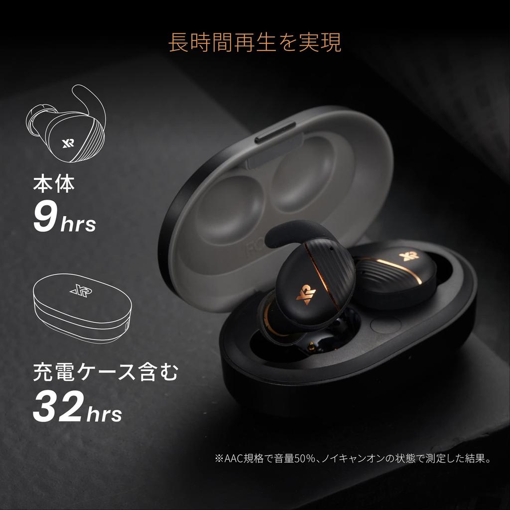 Xround FORGE NC Noise Canceling Wireless Earphones Black XRD-XV02-NCB