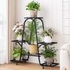 Multi-Tier Wrought Iron Plant Stand for Indoor & Outdoor Use
