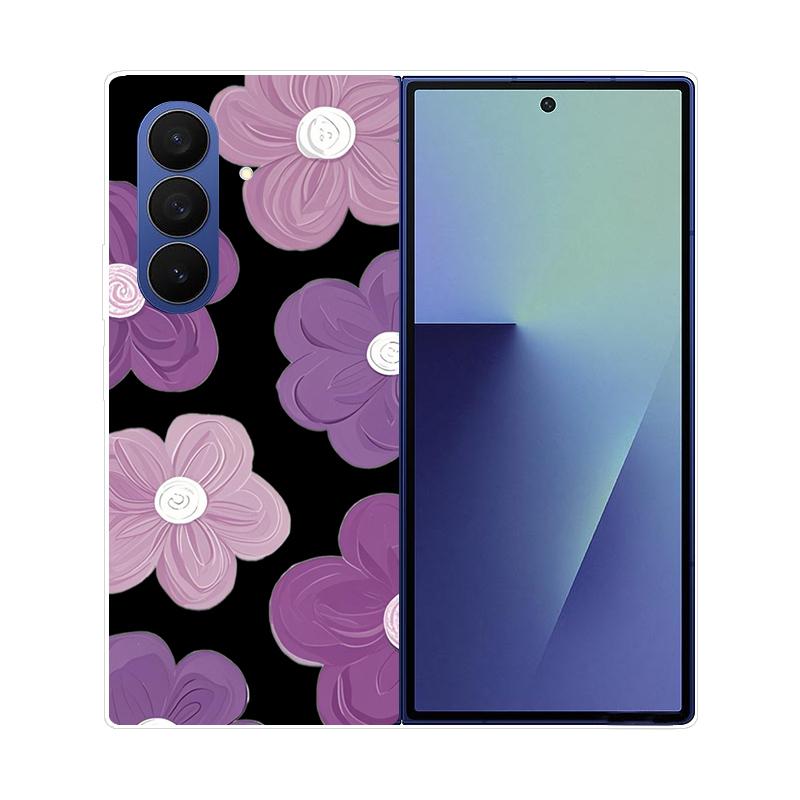 Чехол для Samsung Galaxy Z Fold 7 Мраморный Жесткий ПК Задняя Крышка Для Samsung Galaxy Z Fold7 ZFOLD7 Полностью Защитный Корпус Телефона