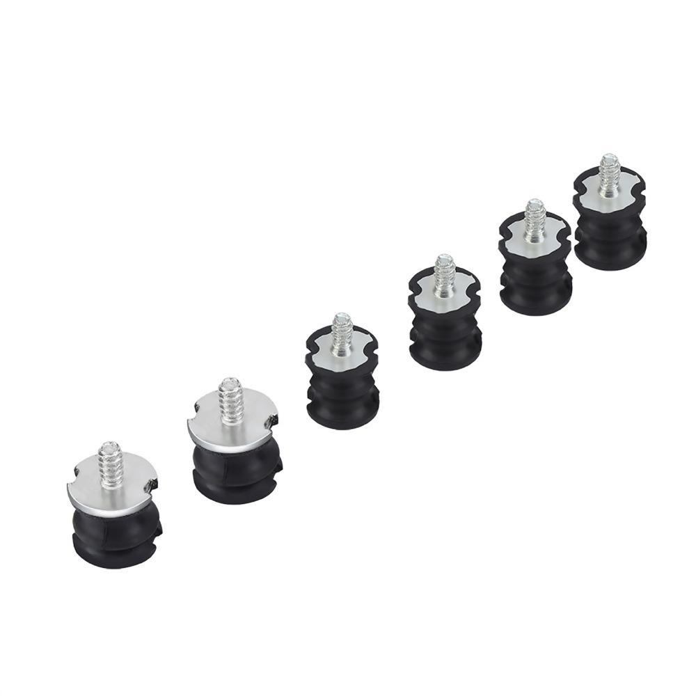 6pcs Shock Mounts Isolator Buffer Mounts Black Replacement Parts  Chainsaw Maintenance