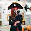 Halloween Pirate Hat Cap Decoration Kids Adult Halloween Masquerade Captain Cosplay Costume Props Pirate Theme Birthday Party