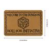 Welcome To The Dungeons Roll For Initiative Doormat Non-Slip Kitchen Bath Mat Toilet Door Floor Entrance Carpet Rug