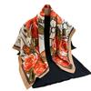 90*90CM Shawls Fashion Beach Sunscreen Silk Scarves Europe And America Kerchief Popular Print Square Bandannas