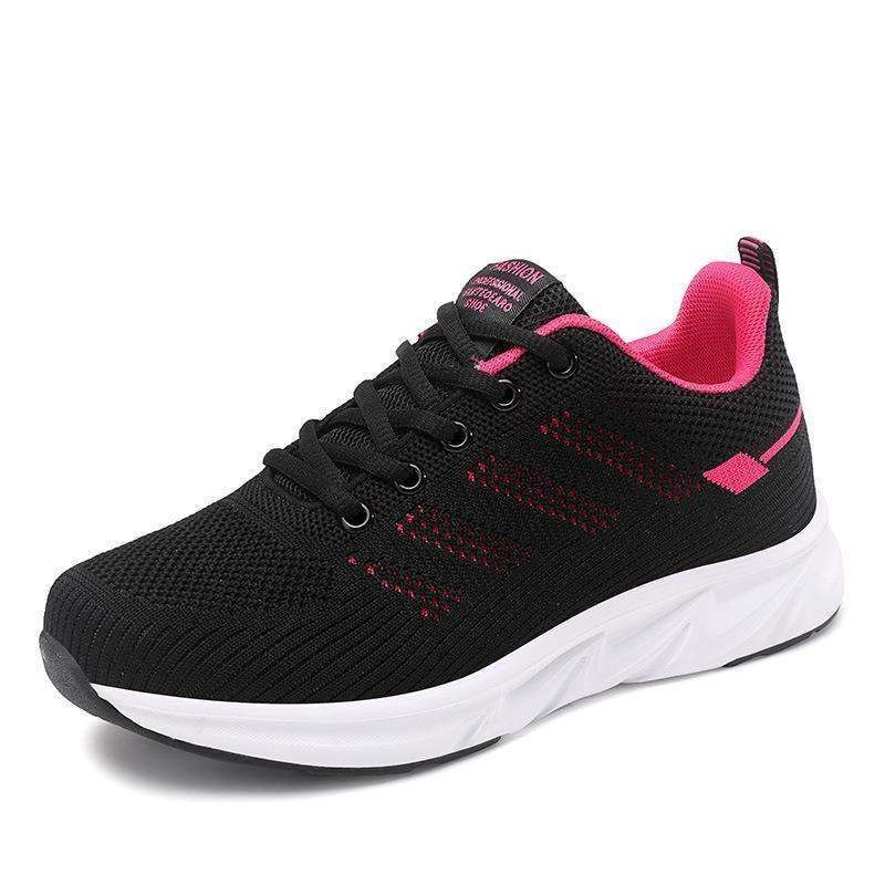 Fashion Running Shoes Ladies Breathable Sneakers Summer Light Mesh Women's Sports Shoes Outdoor Lace Up Training Shoes