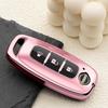 for Nissan Key Fob Cover 3 Buttons Car Key Case Sentra Kicks Pathfinder Rogue Ariya 2026 2025 2024  Accessories Pink
