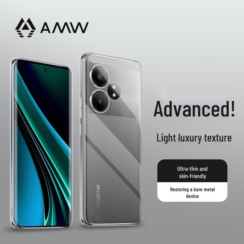 Прозрачный противоударный чехол для телефона AMW для OPPO и Realme