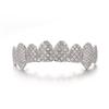 Fashion Full CZ Stone Rhinestone Braces Zircon Teeth Cap Brace For Women Men Top Bottom Dental Grills Personalized Body Jewelry
