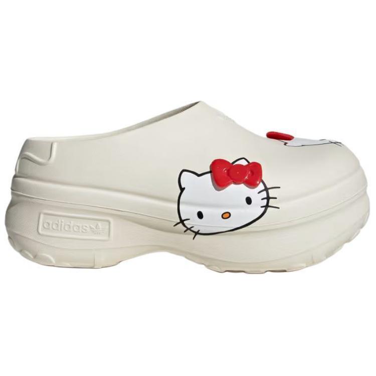 Hello Kitty x adidas Adifom Stan Smith Mule Пакет к 50-летию - Молочно-белые женские кроссовки кремового, красного и облачно-белого цветов IE9127