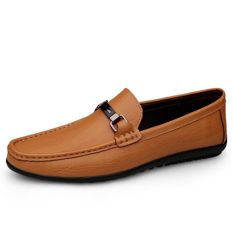 Luxury Men Loafers Real Leather Shoes Fashion Men Boat Shoes Brand Men Casual Genuine Leather Shoes Male Luxe Driving Flat Shoes