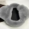 Natural Rabbit Fur Hats for Men Bomber Hats Ear Flaps Fluffy Tails Warm Stylish Winter Hat  Ushanka