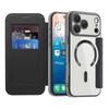Модный Кошелек Магнитный Ударопрочный чехол для iPhone 17 Pro Max 16 15 прозрачная Задняя крышка Кожаная книжка 2 в 1