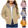 Women's Jacket Long Sleeved Winter Wool Hooded Sweater Women's Wool Coat
