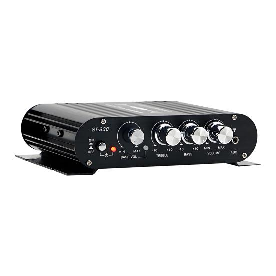 ST-838 2.1 Channel Amplifier Aluminum Alloy HiFi Power Amplifier Bass And