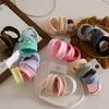 4pcs/set Seamless Hair Rope Set Macaron Color Elastic Hair Rings Simple Towel Hair Ties  Girl