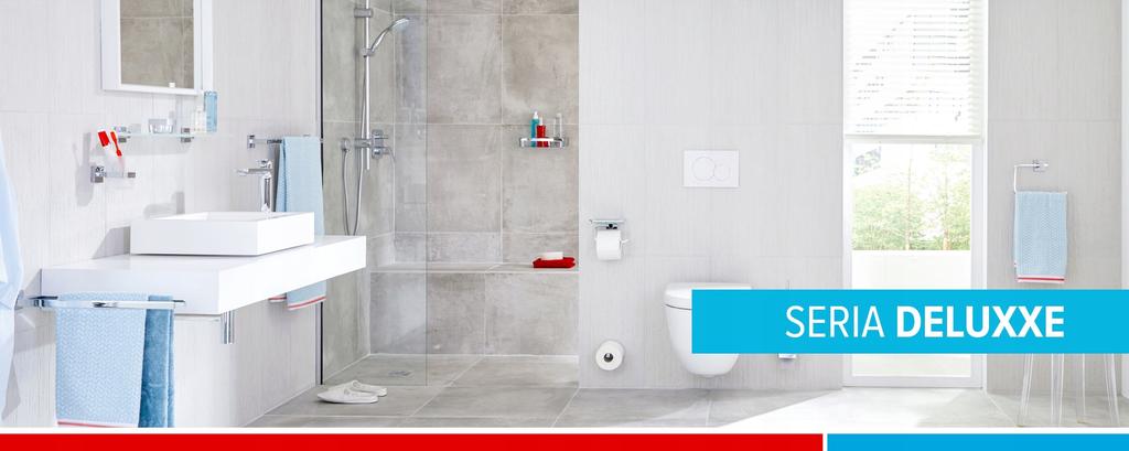 Tesa Deluxxe Robe Towel Hook Self-Adhesive Metal Chrome