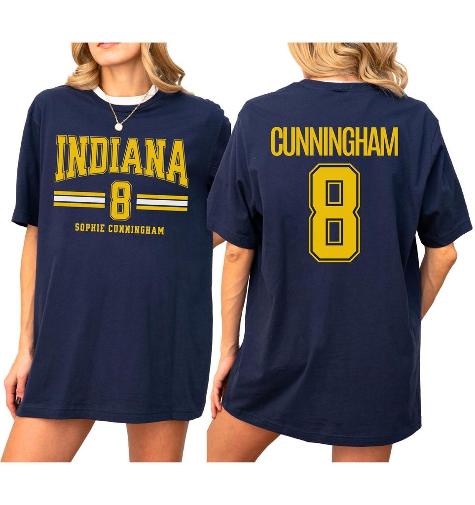Sophie Cunningham #8 Indiana Basketball T-Shirt Unisex Cotton Tee Fan Apparel