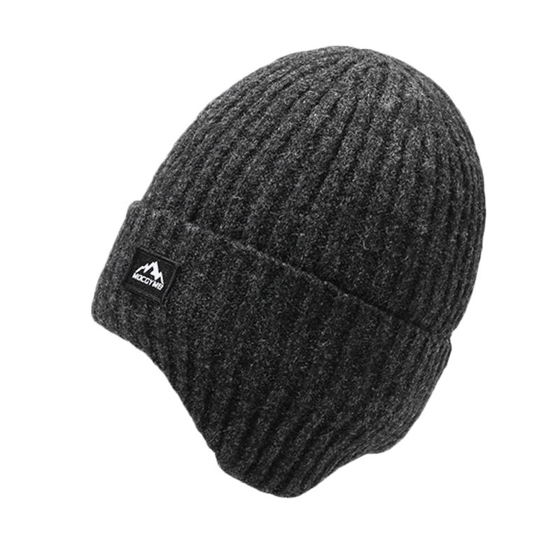 Мужская бархатная шапка теплая защита ушей толстая шерстяная вязаная шапка уличная защита от холода шапка-пуловер