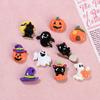 10 шт. Хэллоуин Смола Тыква Привидение Мини Плоские Подвески Аксессуары Для DIY Заколка для волос Чехол для телефона Поделки Украшение Подарок