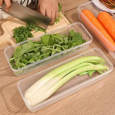 Fresh Box Холодильник Ящики для хранения лука-шалота Контейнер для еды с крышкой Холодный Crisper Герметичный кухонный органайзер для свежих фруктов в холодильнике