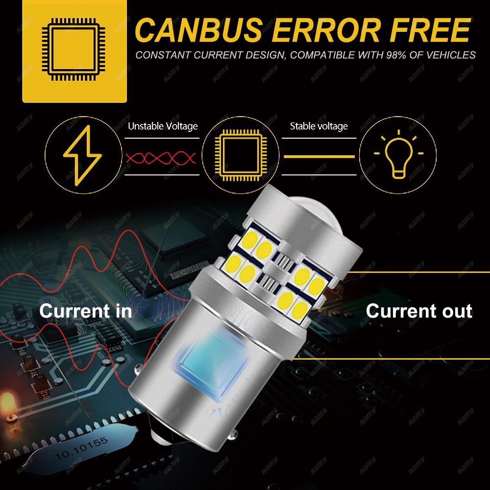 2 шт. Супер яркие светодиодные лампы 1157 BAY15D 1156 BA15S 12V 3030-24SMD 6500K Белые Лампы Поворотников, Габаритов, Стоп-сигналов, Заднего Хода для Автомобиля 7