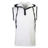 Men Tanks Top Hooded Solid Color Summer Male Sleeveless Sports Top Loose Sleeveless Fitness Vest Party Sweatshirt