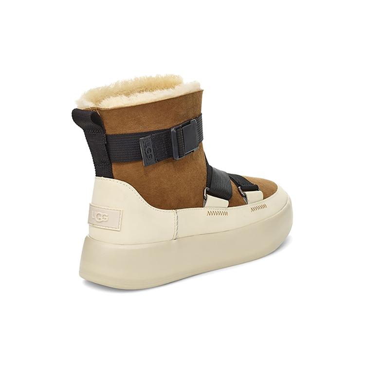 UGG Classic Boom Buckle Suede Thermal Slip Resistant Thermal Slip Resistant Short Snow Boots Women's Brown (Unisex) Snow Boots 1104616 CHE